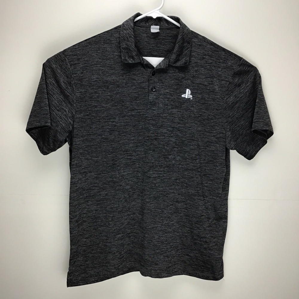 Sony PlayStation logo mens short sleeve polo shirt XL